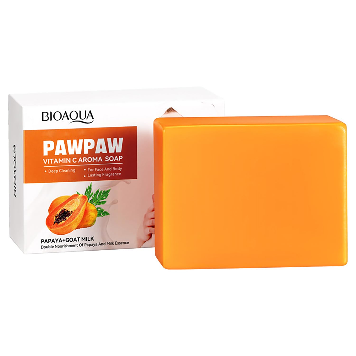 Sabonete Bioaqua Papaia com Vitamina C