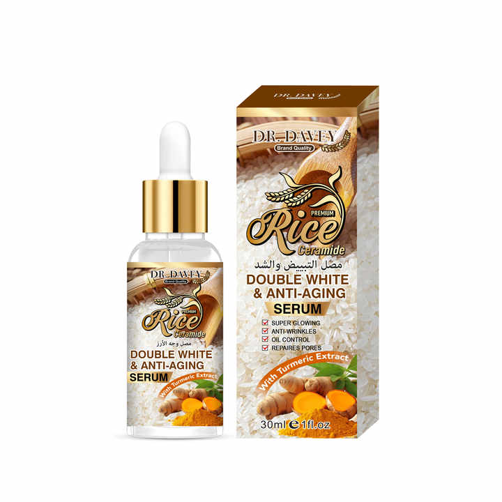 Sérum de Arroz e Ceramidas Clareador Duplo & Anti-idade